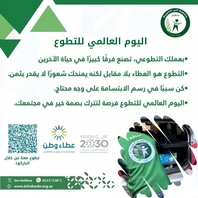 اليوم العالمي للتطوع